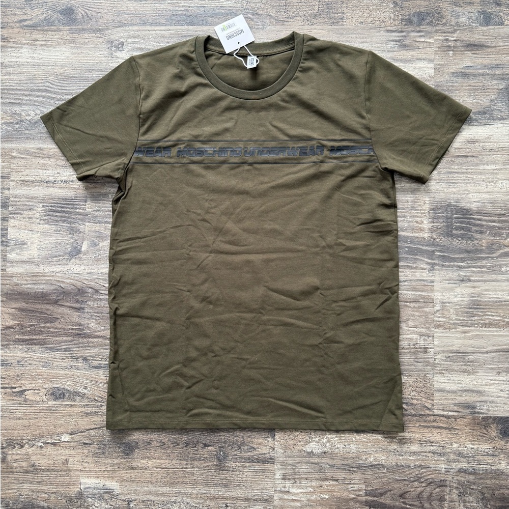 NWT - Moschino Rubber Logo T-shirt